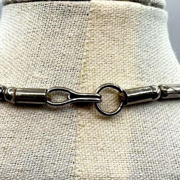 Vintage Silver Statement Necklace With Unique Pendant Design.  A53 - Picture 5 of 6